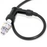 Zwarte bougiedop en bougiekabel Easyboost hoogspanning 50 cm 2-takt