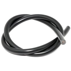 Zwarte bougiedop en bougiekabel Easyboost hoogspanning 50 cm 2-takt