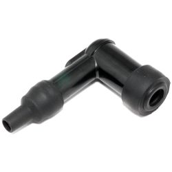 Zwarte bougiedop en bougiekabel Easyboost hoogspanning 50 cm 2-takt