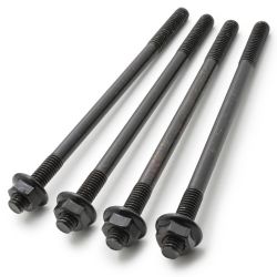 4 cilindertapeinden M6 x 106mm met moeren Easyboost MBK Booster Stunt