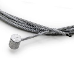 Easyboost koppelingskabel Ø2mm, 2 meter, met buitenkabel en kabelklem