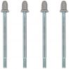 4 Easyboost cilindertapeinden M7 x 115mm met moeren AM6