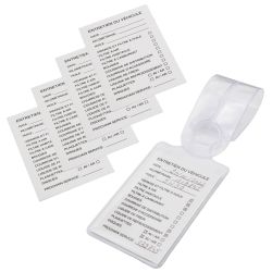 Porta Etichetta Cambio Olio Scheda Tagliando Libretto di Manutenzione