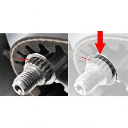 Anilhas de afinação do variador para MBK Booster Nitro Mach-G Ovetto (Ø13x18,5mm)