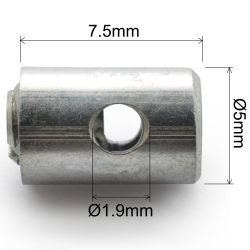 Serra-cabos de acelerador Easyboost Ø5x7,5mm latão universal