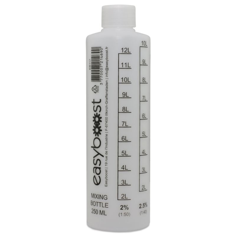 Mengbeker 2-takt 250 ml Easyboost met maatstreep 2 % tot 6 %