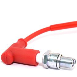 Easyboost Pipa De Bujia Cable Rojo de Bujía Alta Tensión Silicona