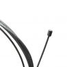 Gaskabel Easyboost 2 meter universeel met buitenkabel, nippels en kabelklem