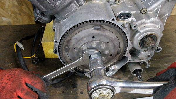 Extraction du rotor d'allumage