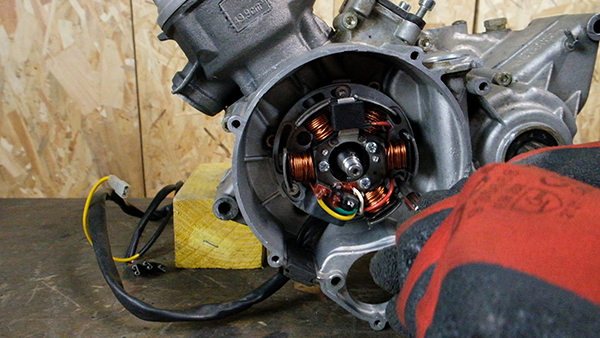 Extraction du rotor d'allumage