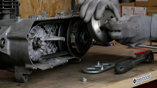 Remove the clutch bell