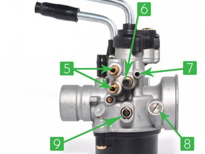 Wie stellt man einen 17,5mm Vergaser bei Roller oder Moto 50ccm AM6, Derbi ein ?